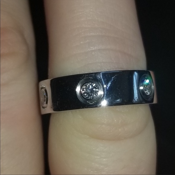 ❌SOLD❌Cartier 6 diamond ring white gold love ring - Picture 3 of 7
